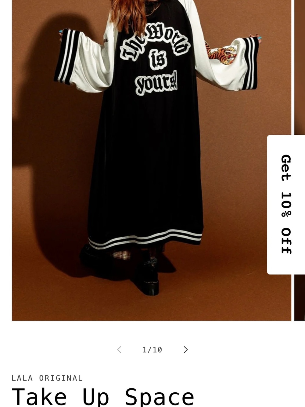 NYT Dressed in LALA Black & White Oversized Graphic kimono